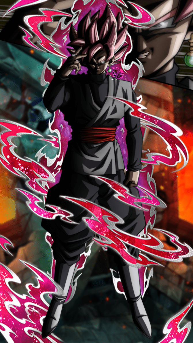 670x1191 Goku Black Super Saiyan Rose Wallpaper