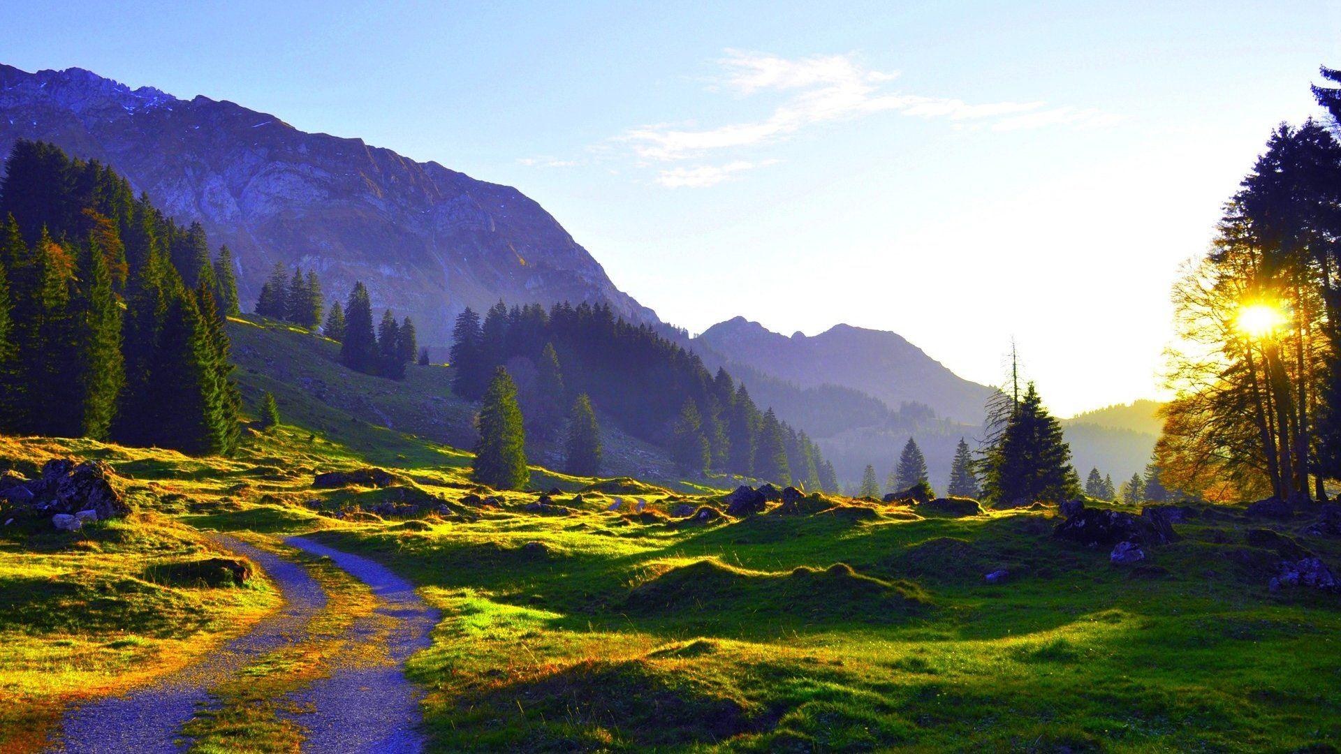 1920x1080 Mountain Stream Beautiful Scenery Wallpaper. HD Desktop Background