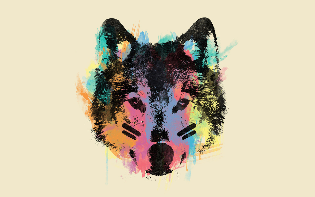 1280x800 Animal Art Wallpaper