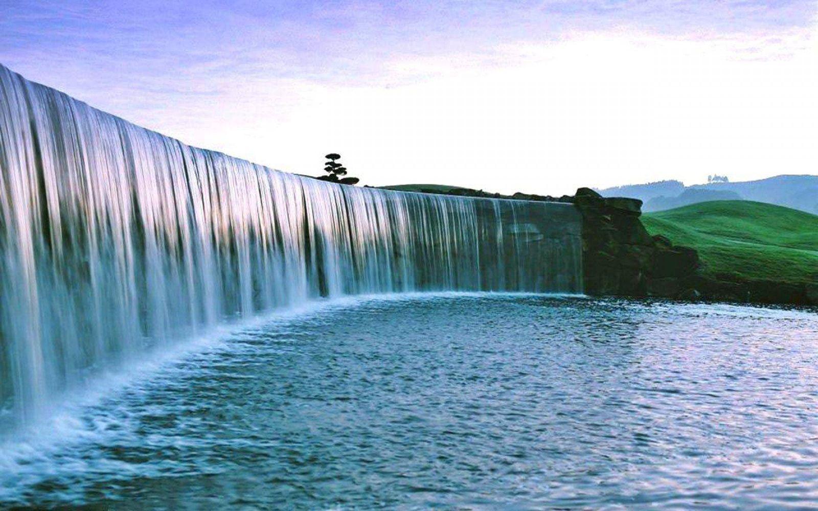 1600x1000 Beautiful Scenic Waterfall HD wallpaper wallpaperQu