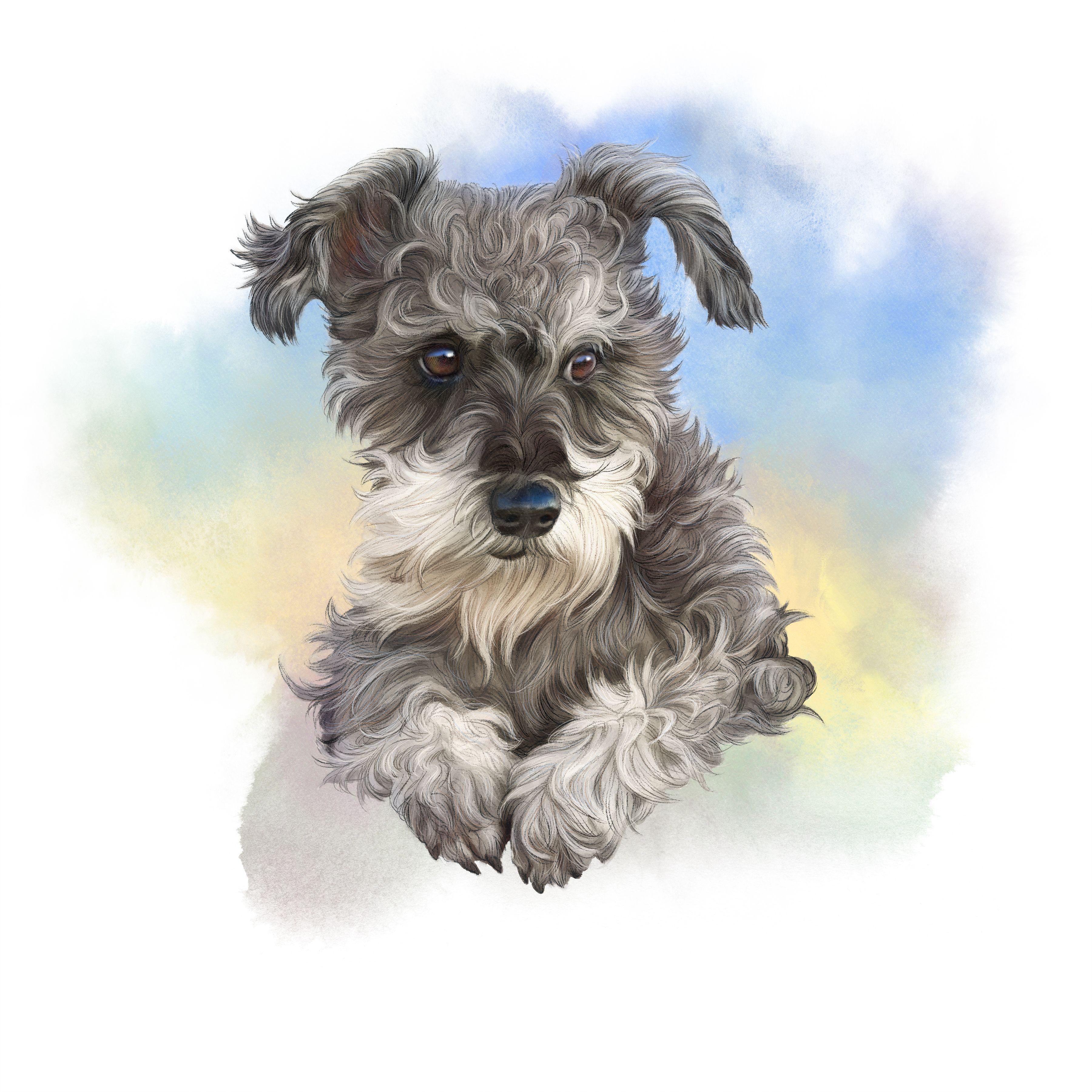 Cute Dog Art Wallpapers - Top Free Cute Dog Art Backgrounds ...