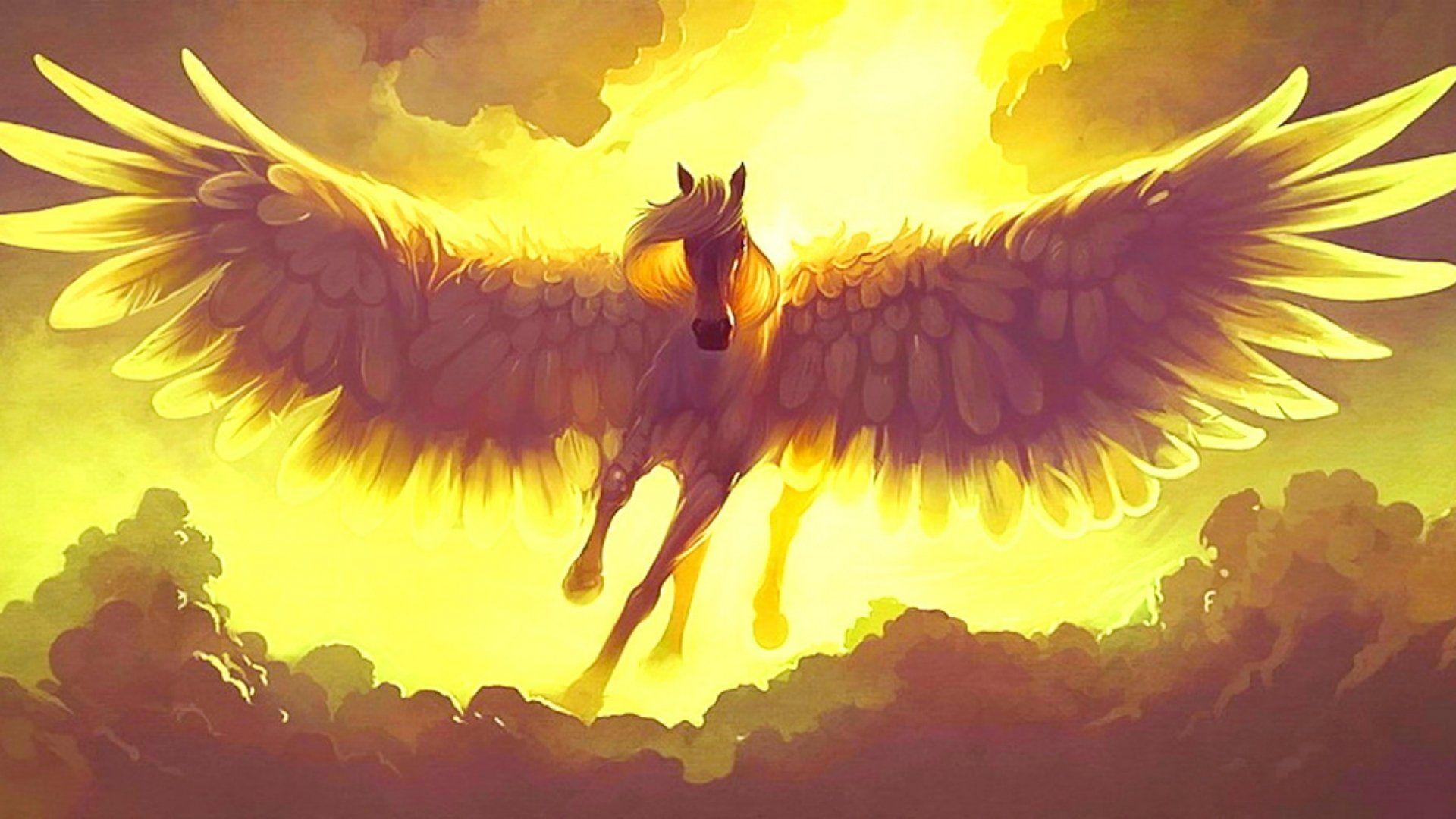 1920x1080 Fantasy pegasus horse animal art artistic artwork wallpaperx1080