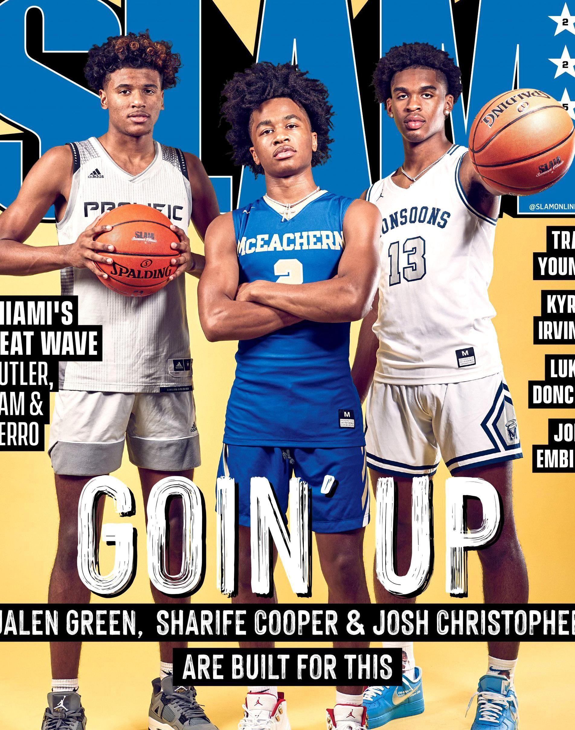 1904x2416 Sharife Cooper Jalen Green Josh Christopher Cover SLAM 225. Basketball players, High school basketball, Basketball baby