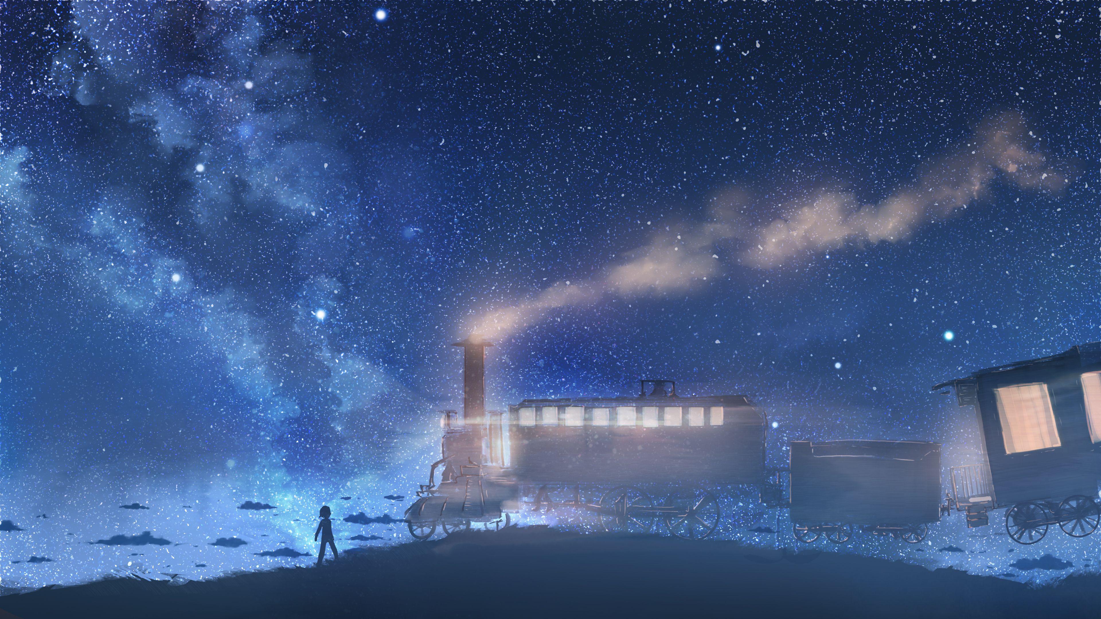3840x2160 Steam train Dream 4K Wallpaper