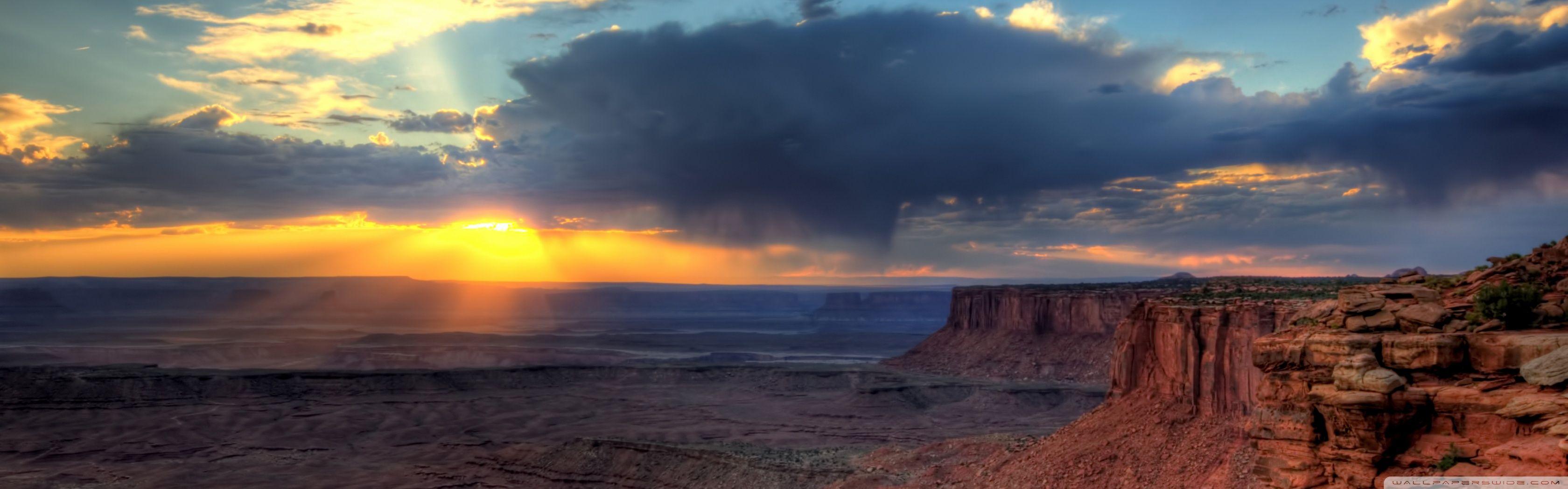 3360x1050 Grandview Point, Canyonlands ❤ 4K HD Desktop Wallpaper for 4K Ultra