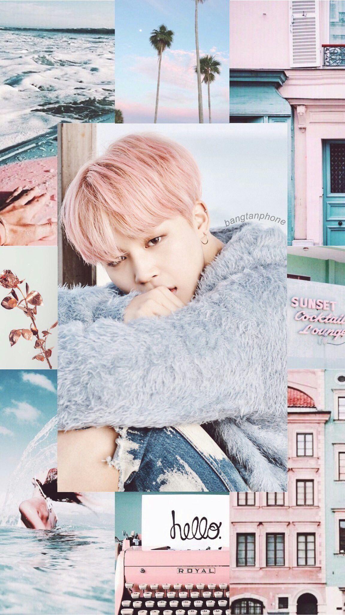 1152x2048 BTS Jimin Background Cute .