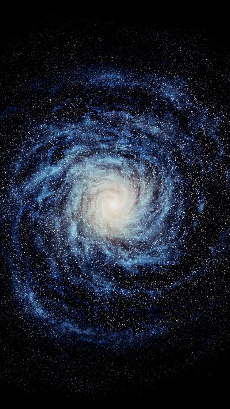 750x1334 Blue Spiral Galaxy iPhone 6 Wallpaper HD