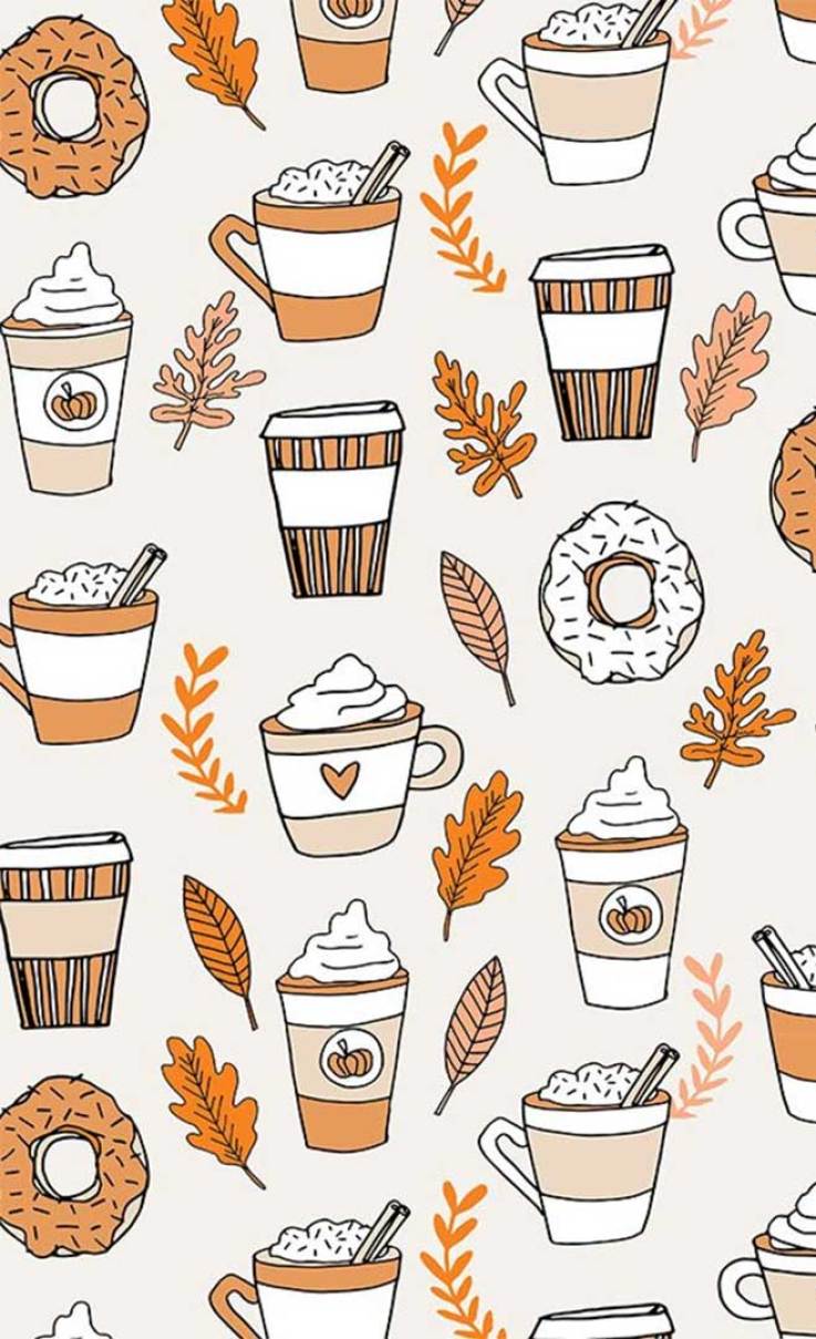 737x1209 Pretty autumn watercolor Wallpaper