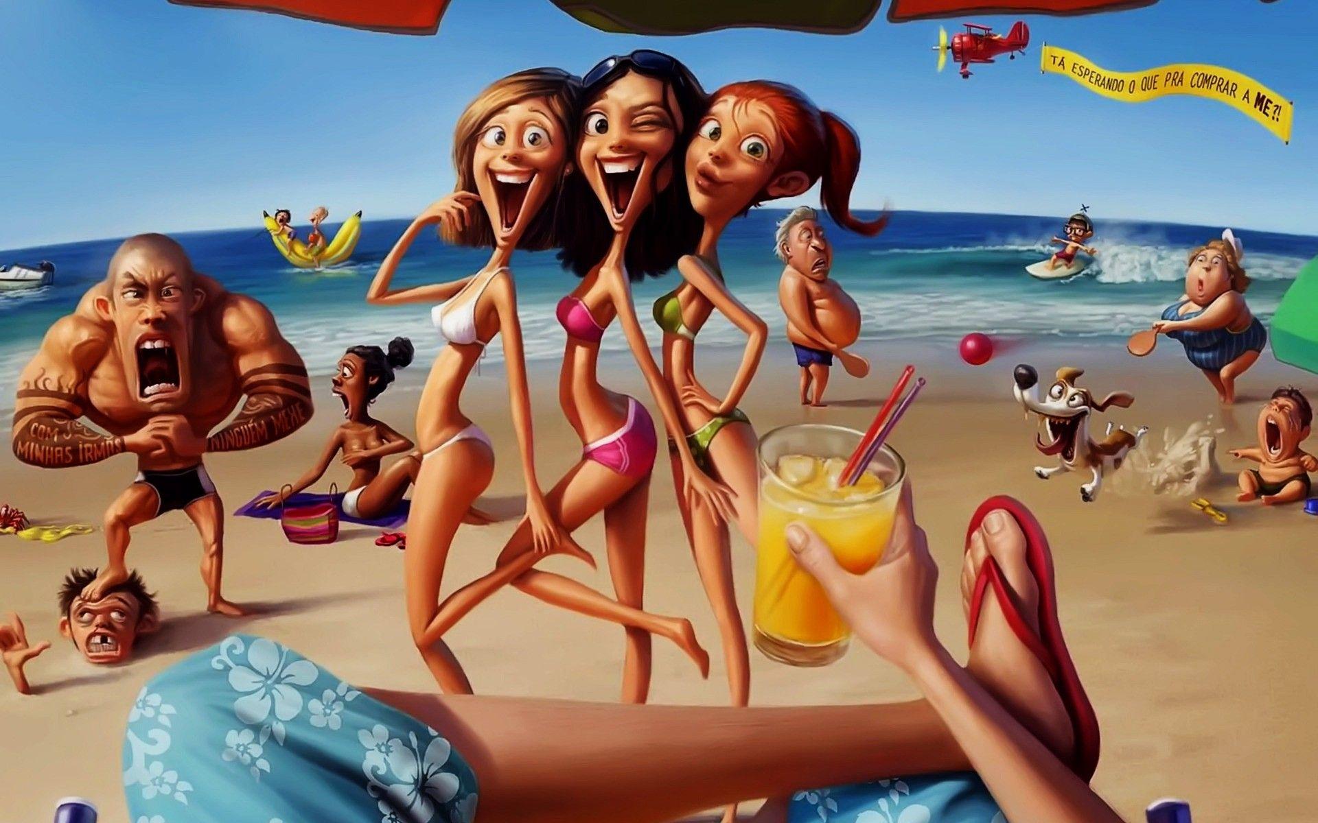 1920x1200 Funny Cartoon Poster