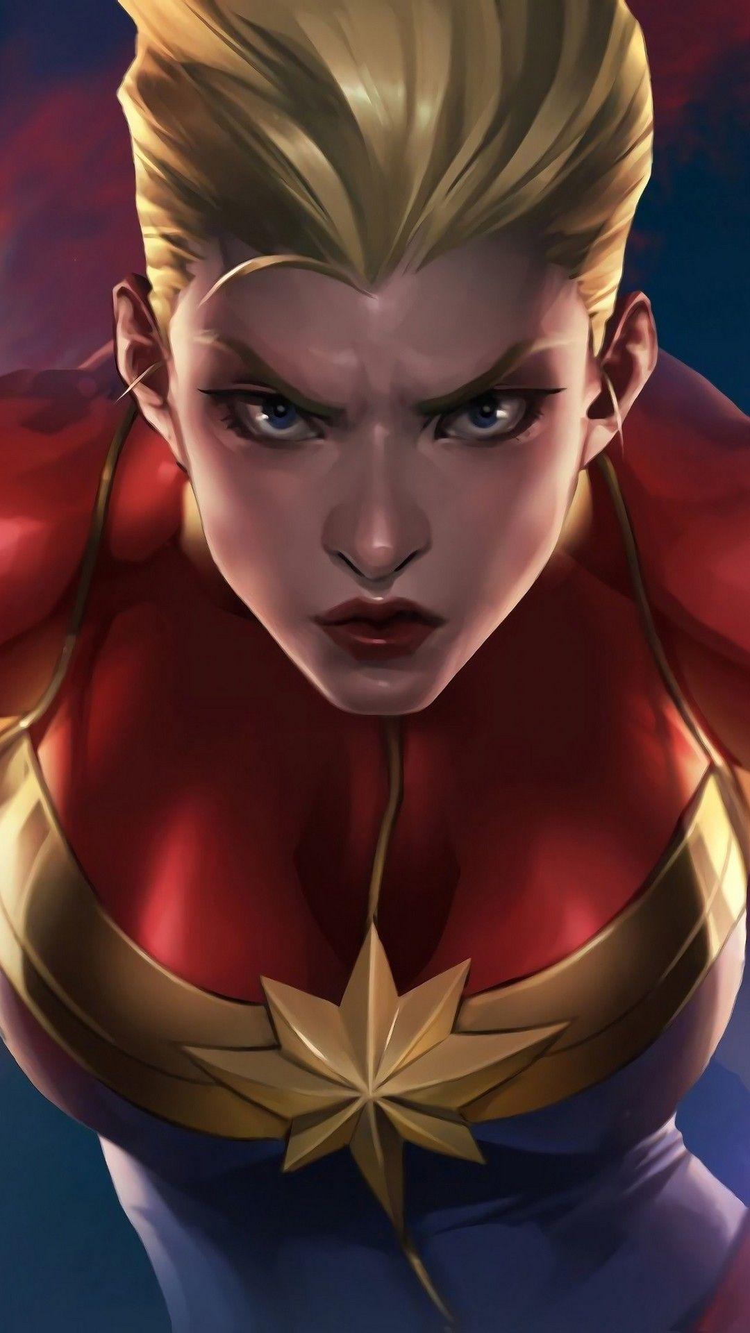 1080x1920 Captain Marvel Animated iPhone 6 Wallpaper Movie Poster Wallpaper HD