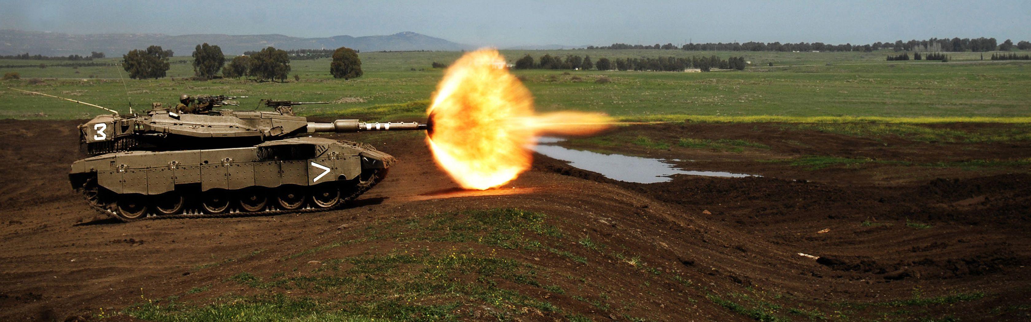 3360x1050 Download Military Tank Wallpaper