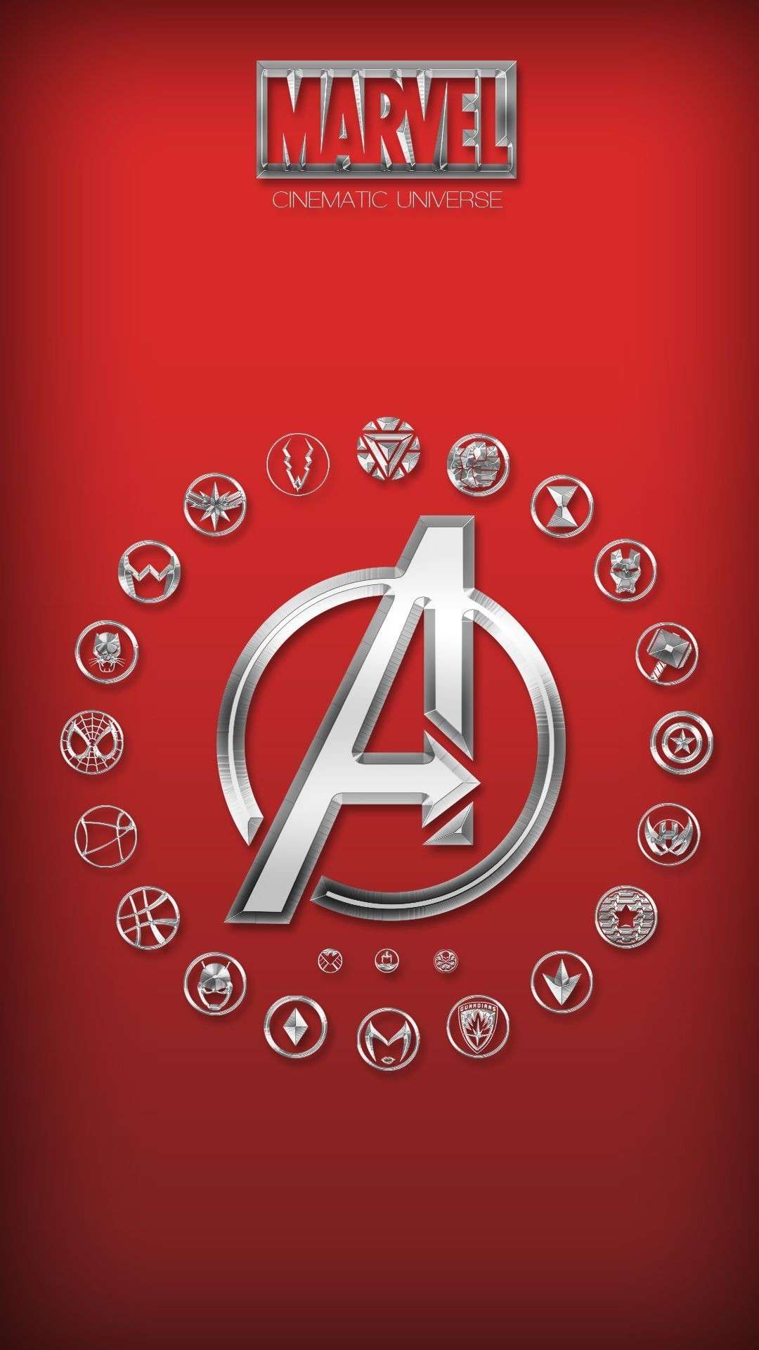 1080x1920 Hd Wallpaper Marvel Avengers Logo