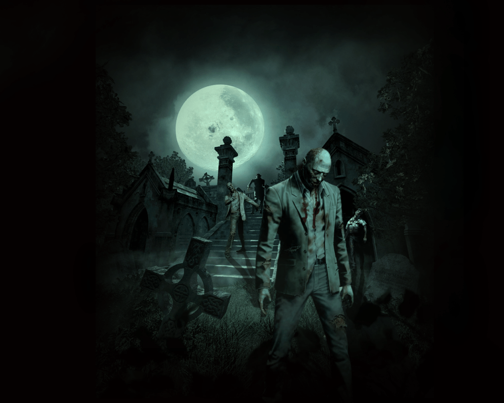 1024x819 Residents evil!. Zombie wallpaper, Zombie background, Scary halloween image