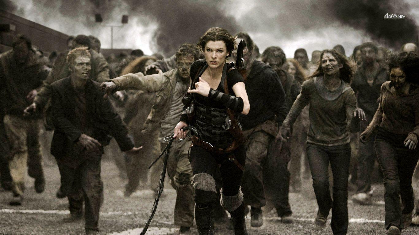 1366x768 Resident Evil Movie Wallpaper Best Image About Resident Evil Zombie Horde HD Wallpaper