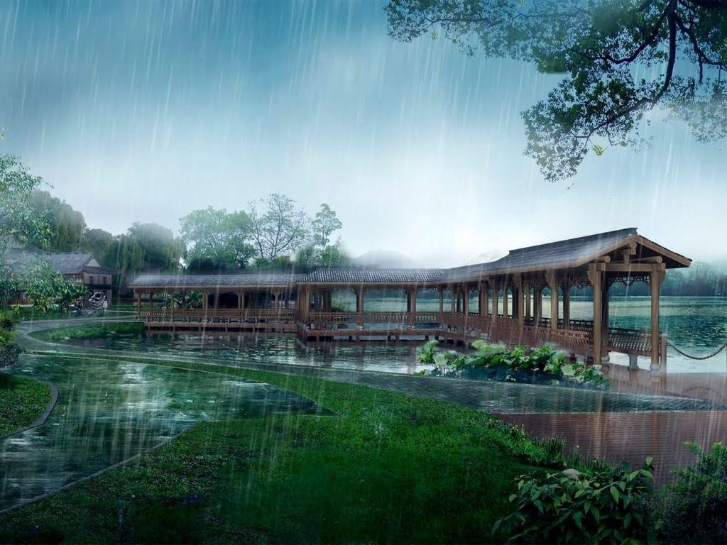 1024x768 Rainy Day Wallpaper. Free Rainy Day Wallpaper The Free Rainy Day Wallpaper. Landscape wallpaper, Rain wallpaper, Scenery wallpaper