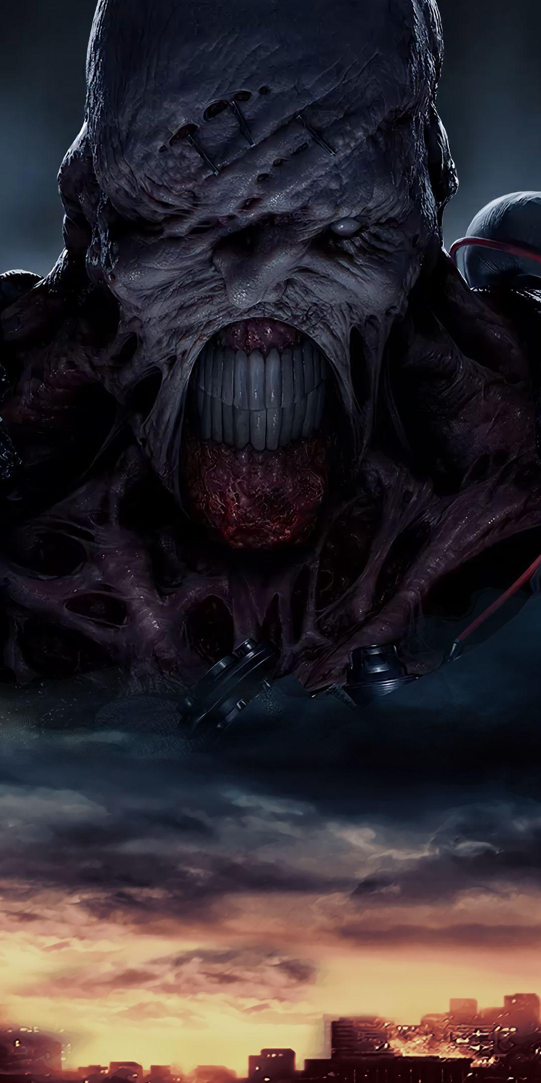 1080x2160 Creepy creature, Resident Evil 2019 wallpaper. Resident evil nemesis, Resident evil girl, Resident evil