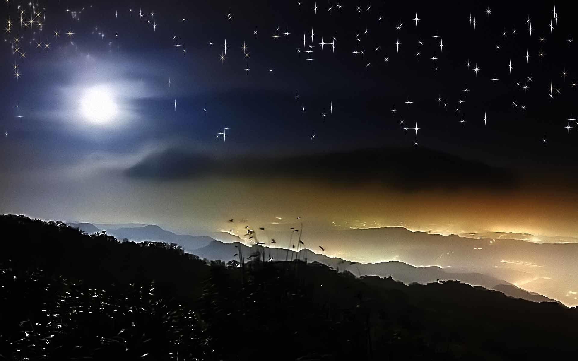 1920x1200 Starry Night Desktop Background