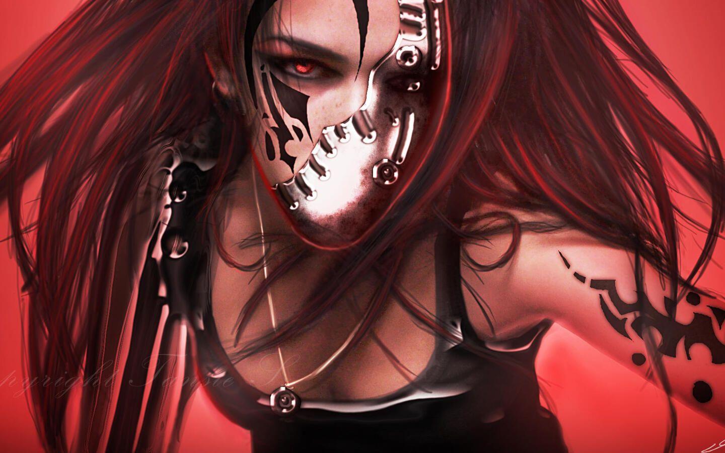 1440x900 Red Warrior Face Damaged From War 1440x900 Resolution HD 4k Wallpaper, Image, Background, Photo and Picture
