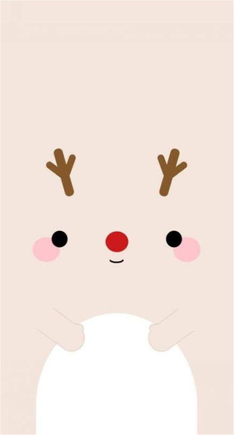750x1393 Simple Yet Cute Christmas Wallpaper You Must Have This Year