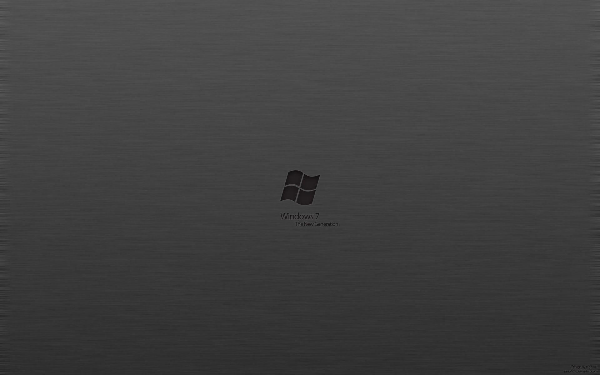 1920x1200 Black Windows 7 Wallpaper
