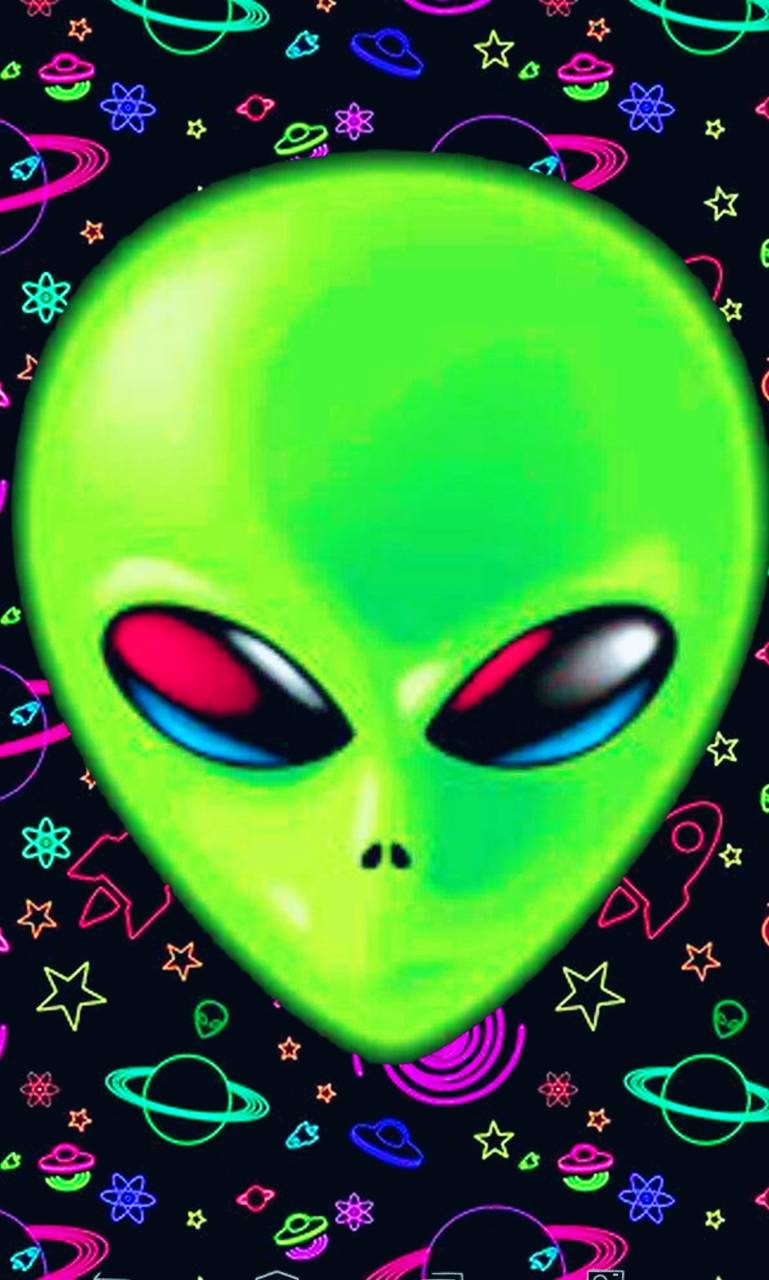 Neon Alien Wallpapers - Top Free Neon Alien Backgrounds - WallpaperAccess