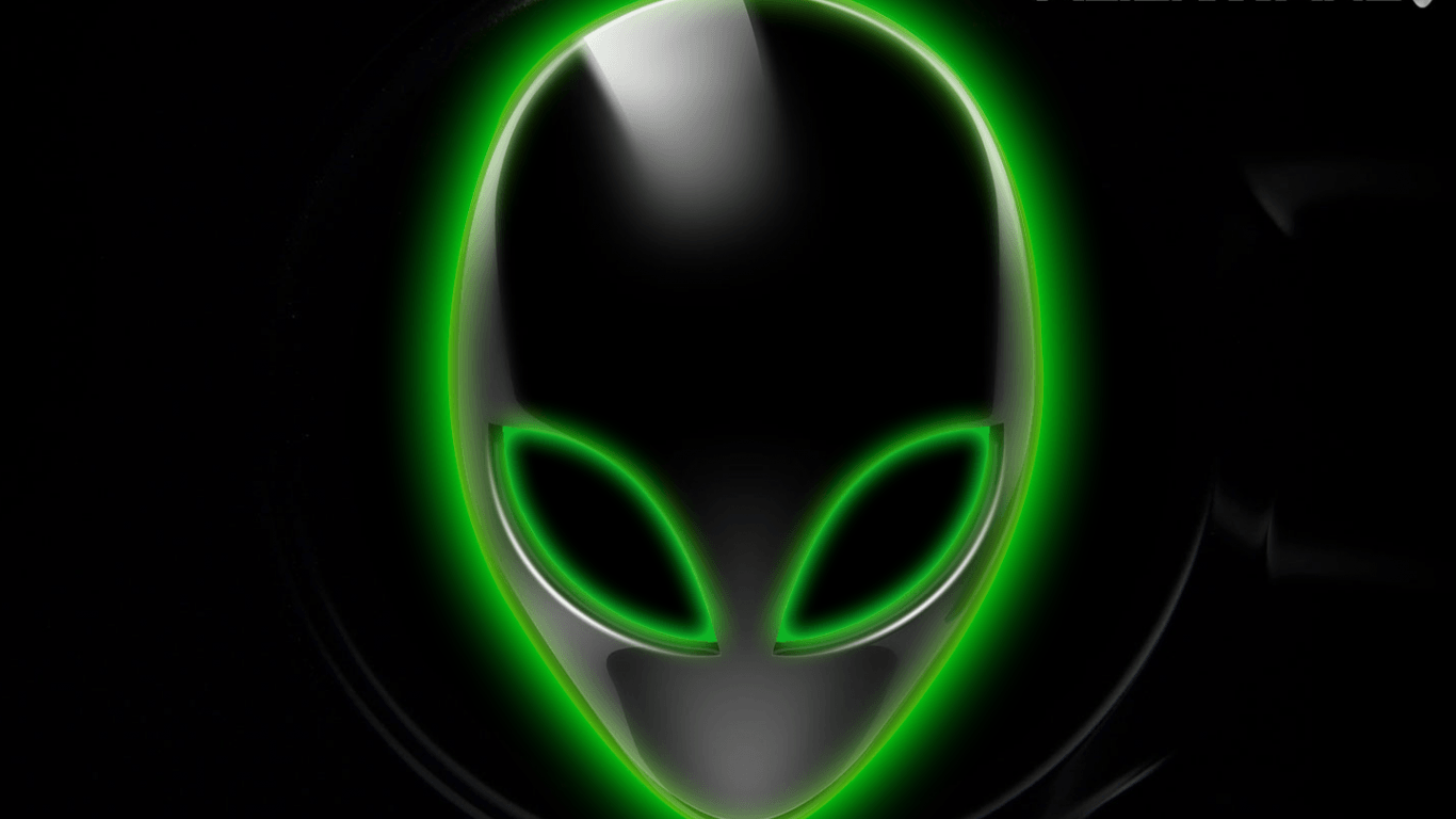 1366x768 Green Alien Wallpaper