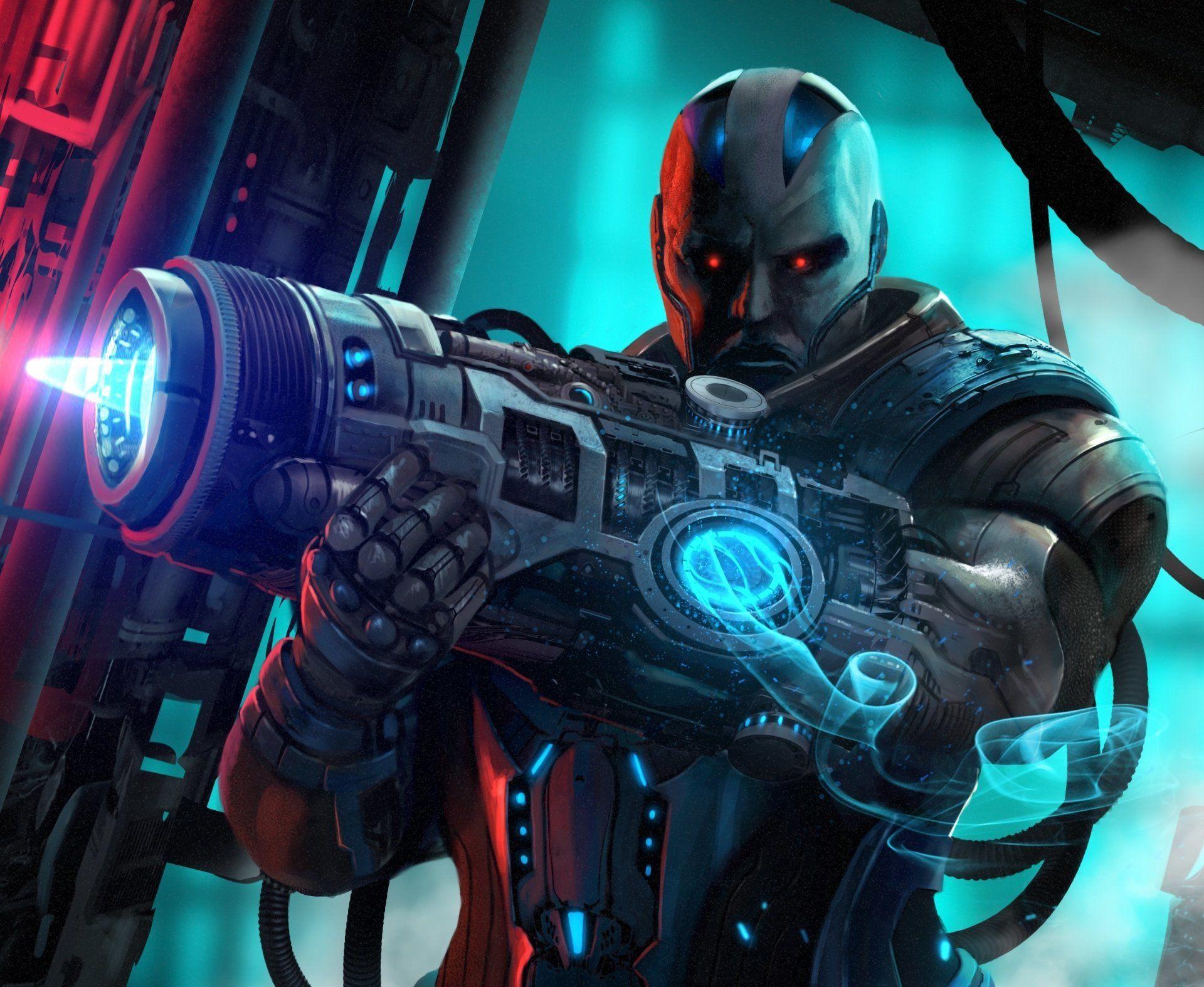 1920x1574 Sci Fi Warrior Cyborg Weapon Wallpaper. Apocalypse marvel, Marvel comics art, Marvel villains