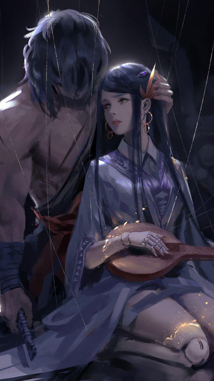 720x1280 Woman and warrior, artwork, fantasy, anime, 720x1280 wallpaper. Character art, Fantasy artwork, Art
