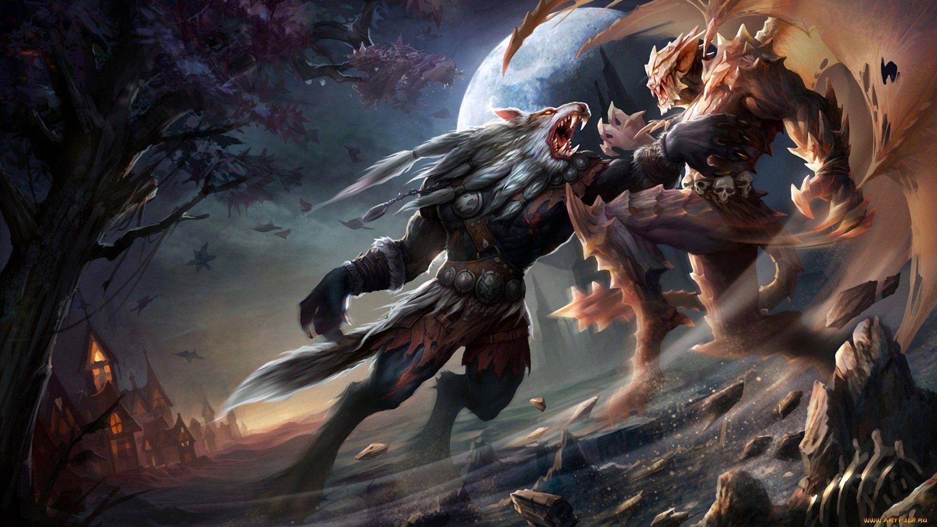Werewolf Vs Vampire Game online, free