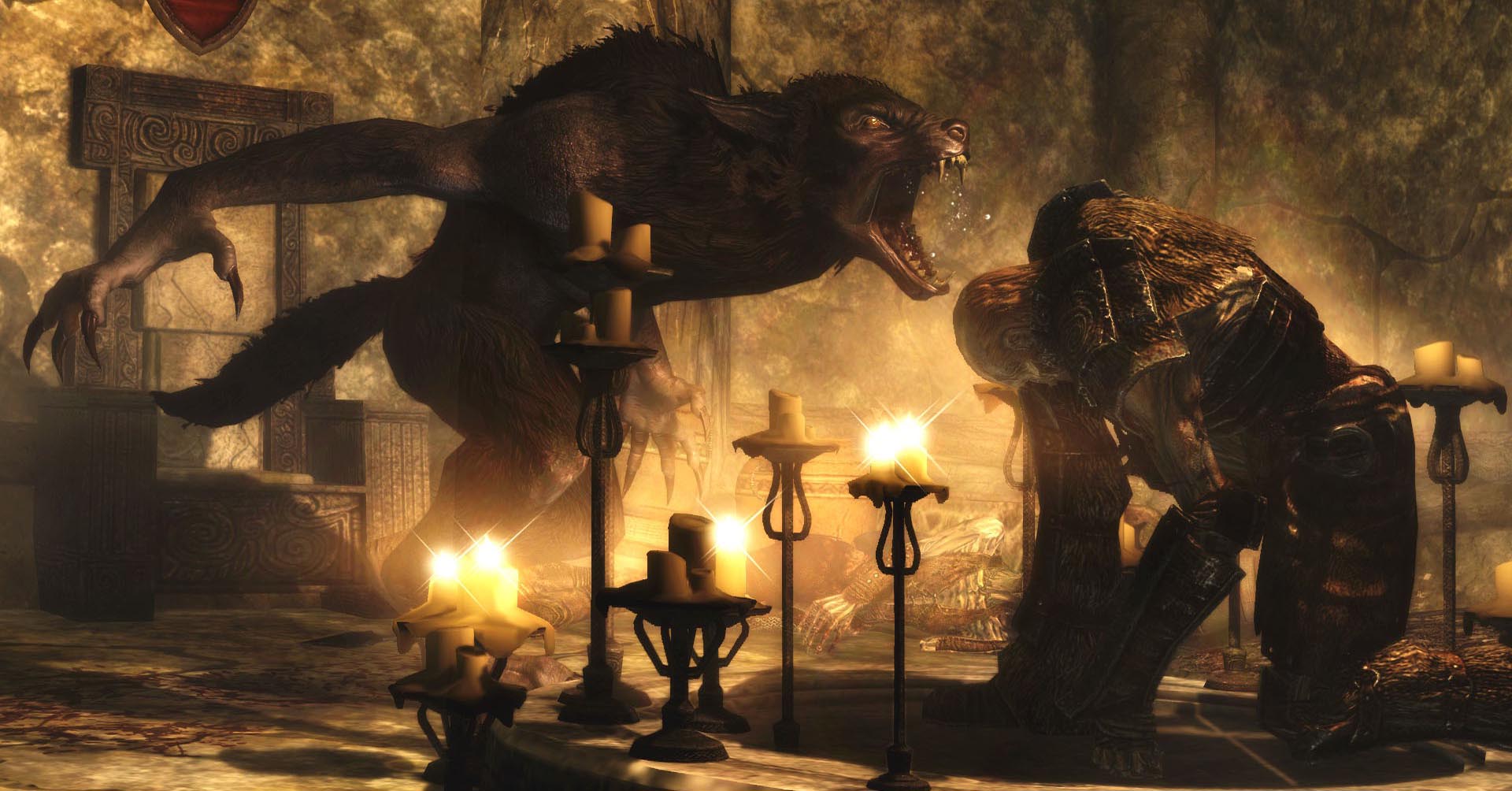 1920x1004 Werewolf The Elder Scrolls V Skyrim Wallpaper HD / Desktop and Mobile Background