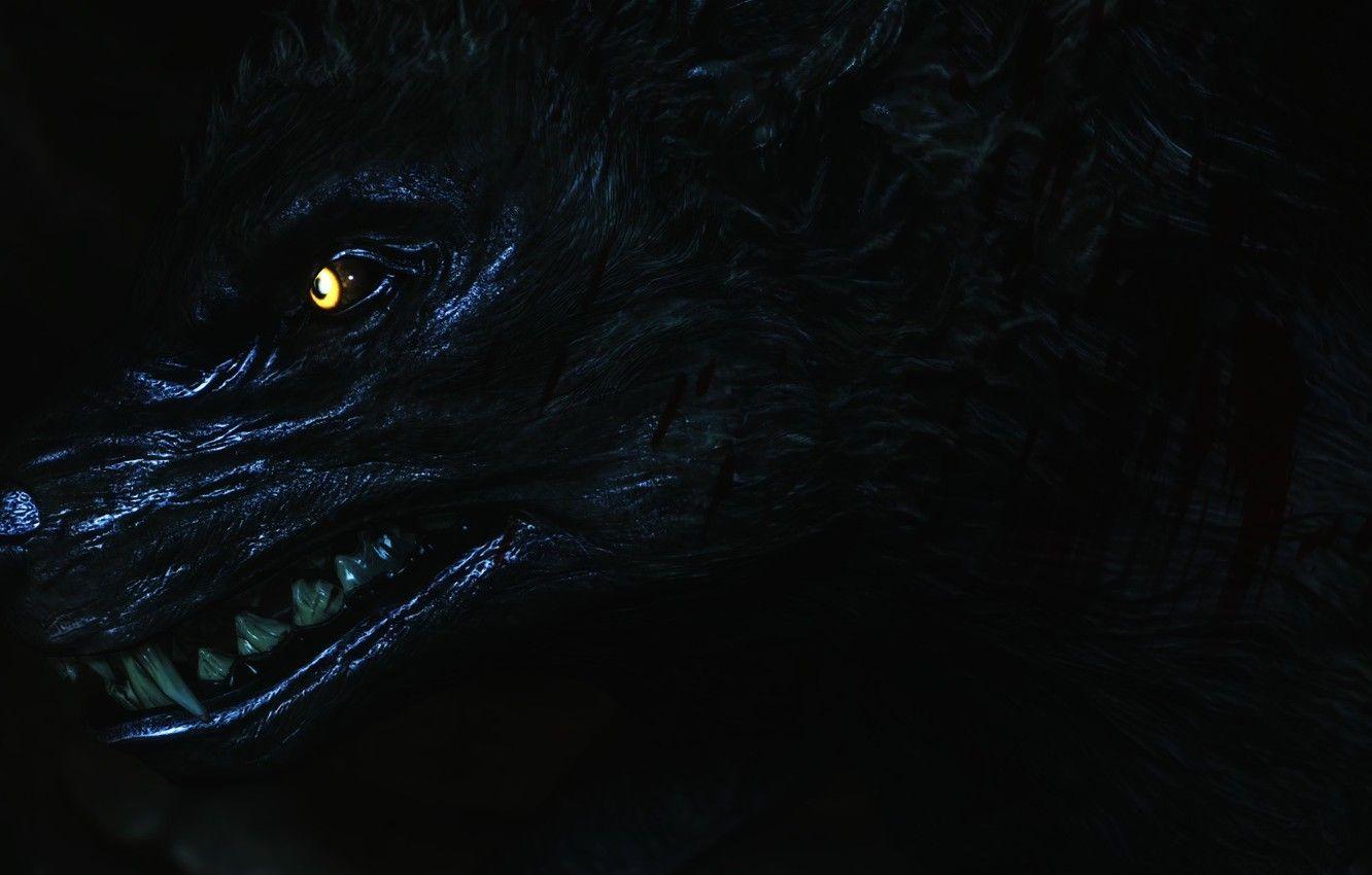 1332x850 Wallpaper darkness, werewolf, Skyrim, Skyrim, werewolf image for desktop, section игры