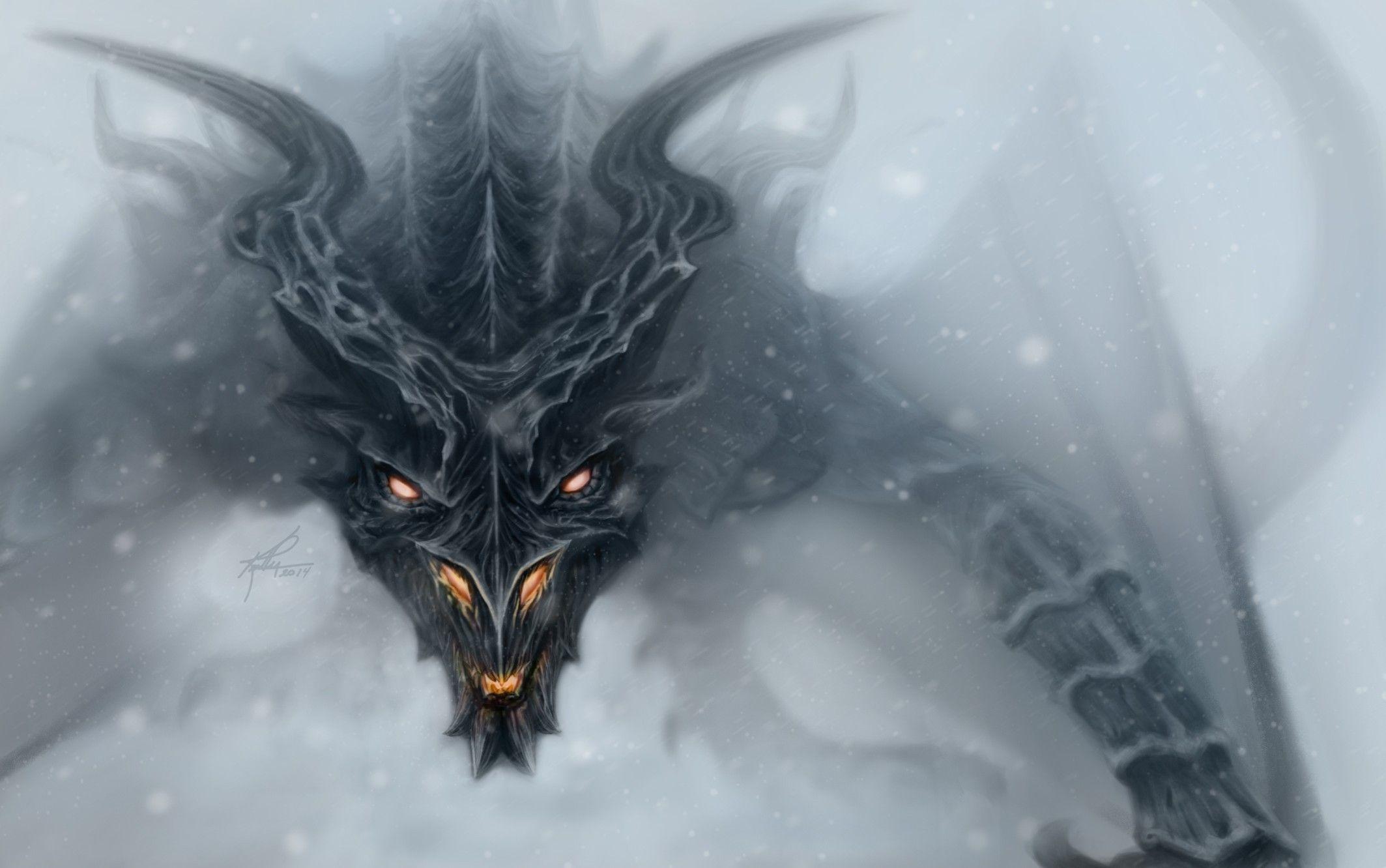 2127x1332 Wallpaper The Elder Scrolls V: Skyrim dragon's eyes. Skyrim dragon, Skyrim art, Dragon illustration