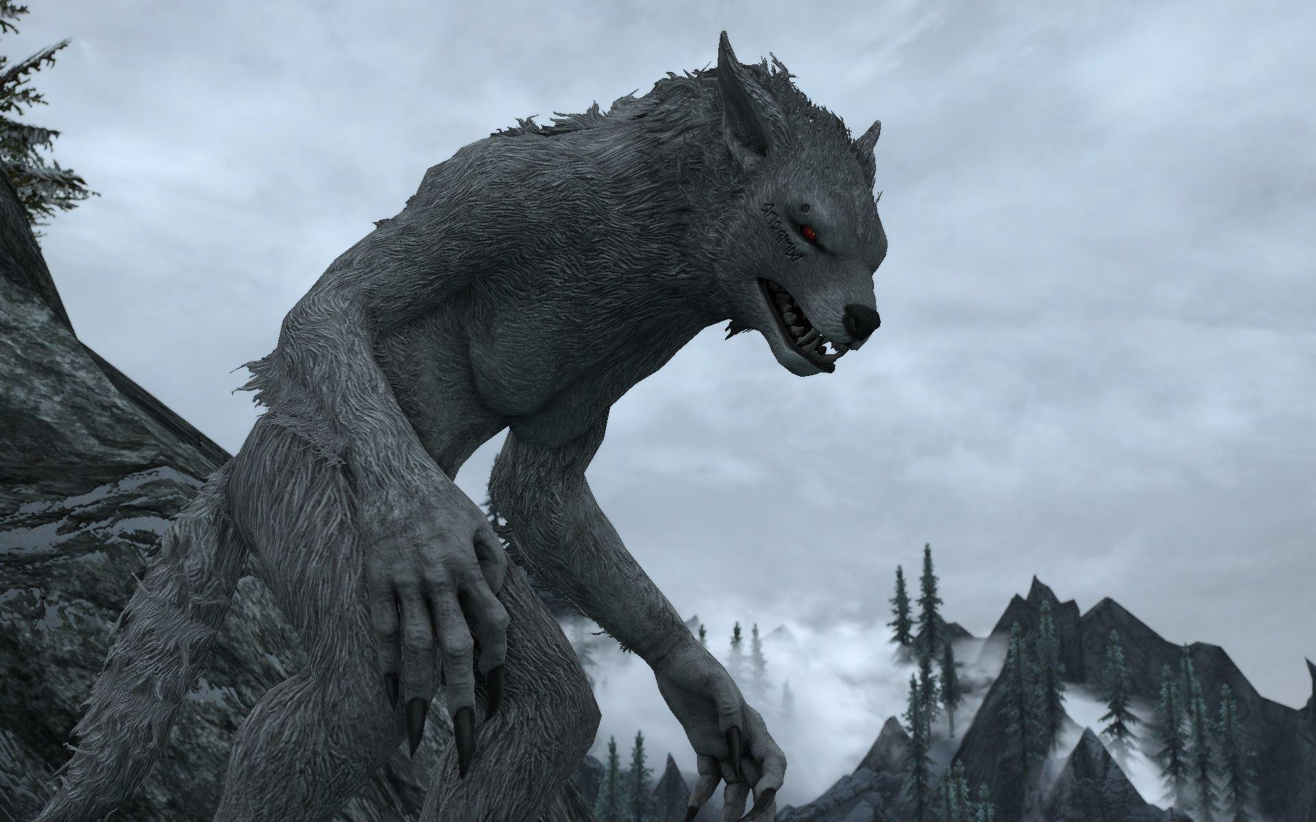 1920x1200 Skyrim Nexus and community. Skyrim werewolf, Elder scrolls art, Wolf spirit animal