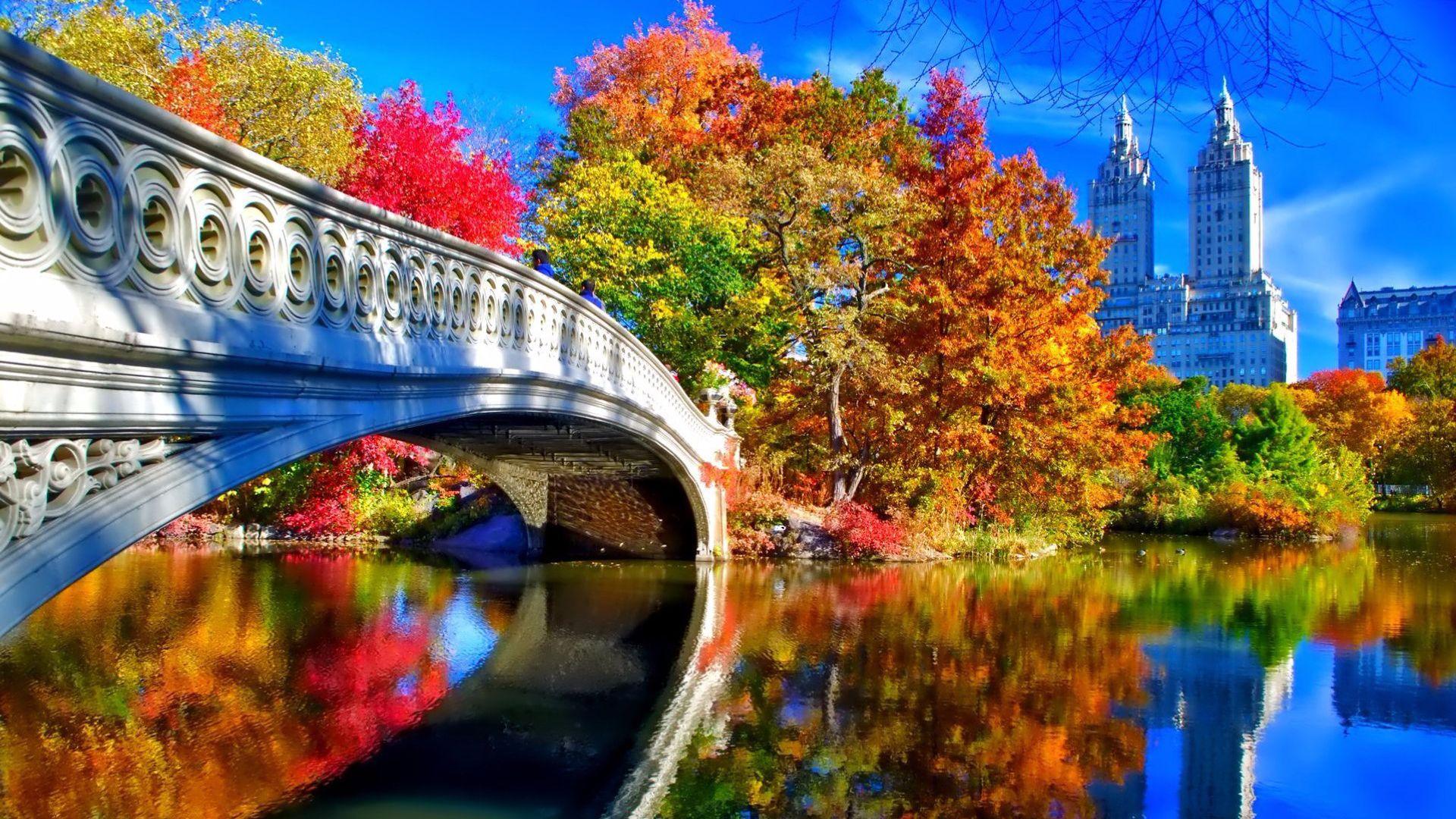 1920x1080 Autumn In New York Desktop Wallpaper in 1920x1080 Wallpaper. Wallpaper Download. High Resolution Wallpaper
