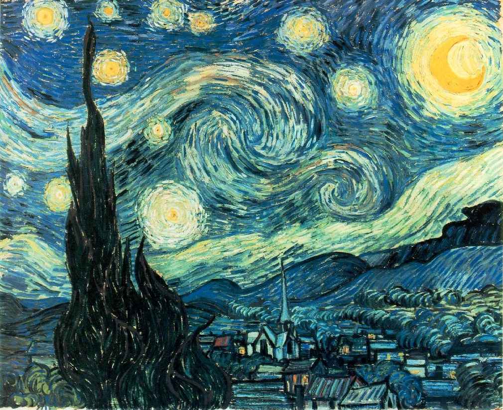 1010x824 Starry Night By Vincent Van Gogh Wallpaper Group (71)