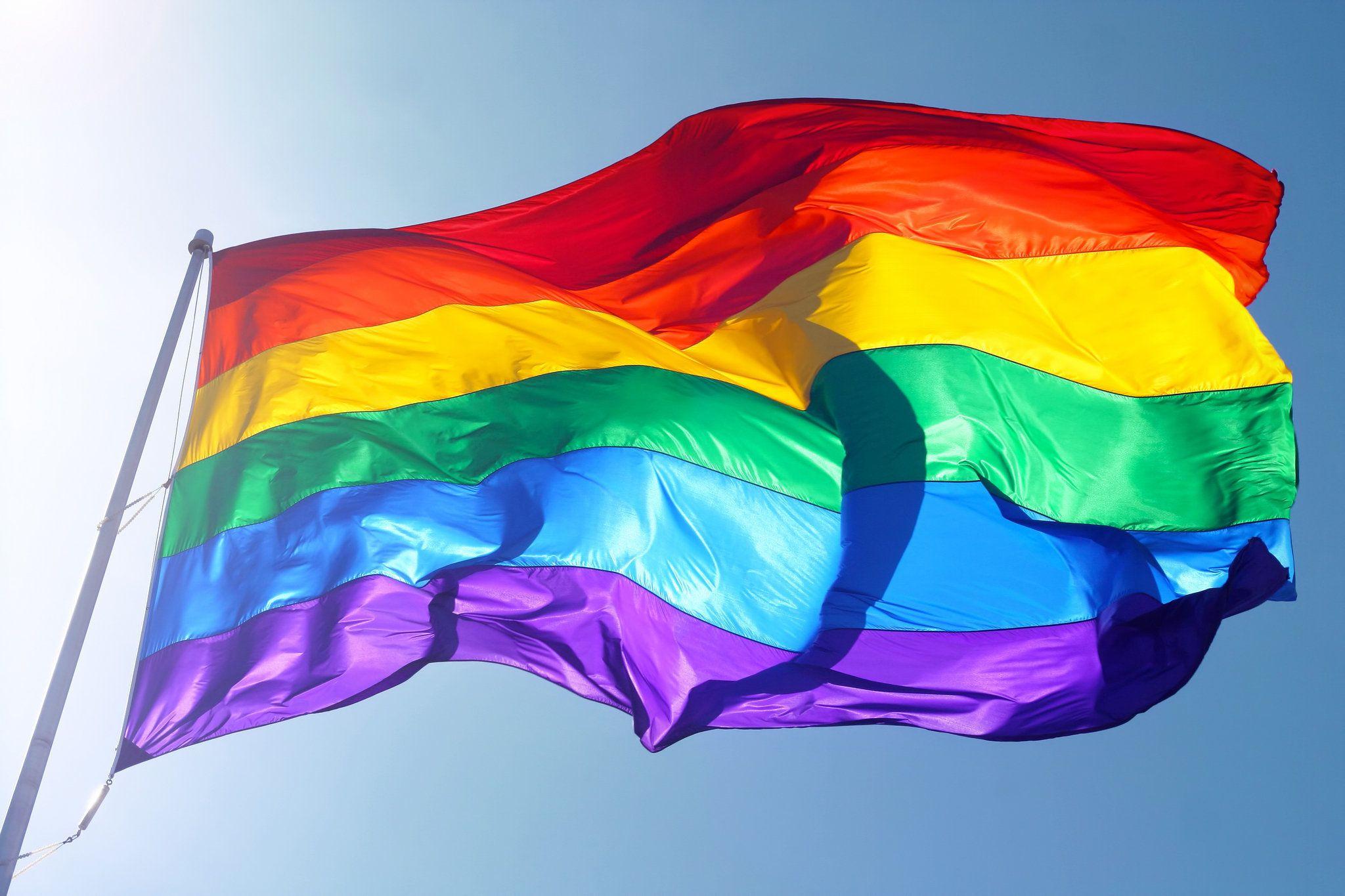 gay flag background