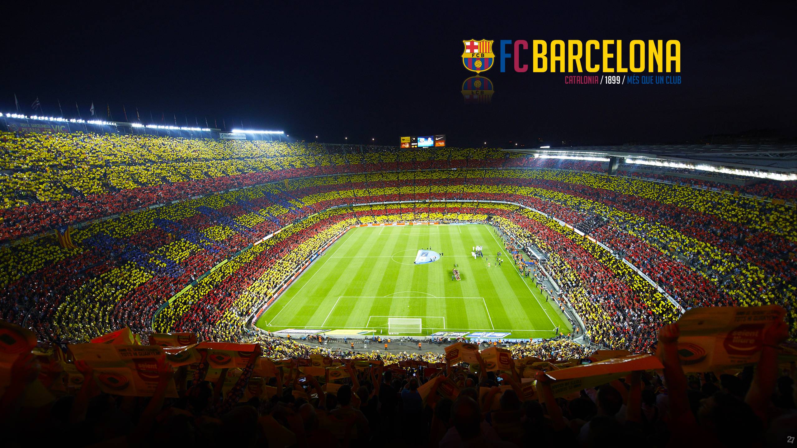 2560x1440 Free download Camp Nou Wallpaper [2560x1440] for your Desktop, Mobile & Tablet. Explore Barcelona Wallpaper. Barcelona City Wallpaper, Barcelona Wallpaper, Barcelona HD Wallpaper