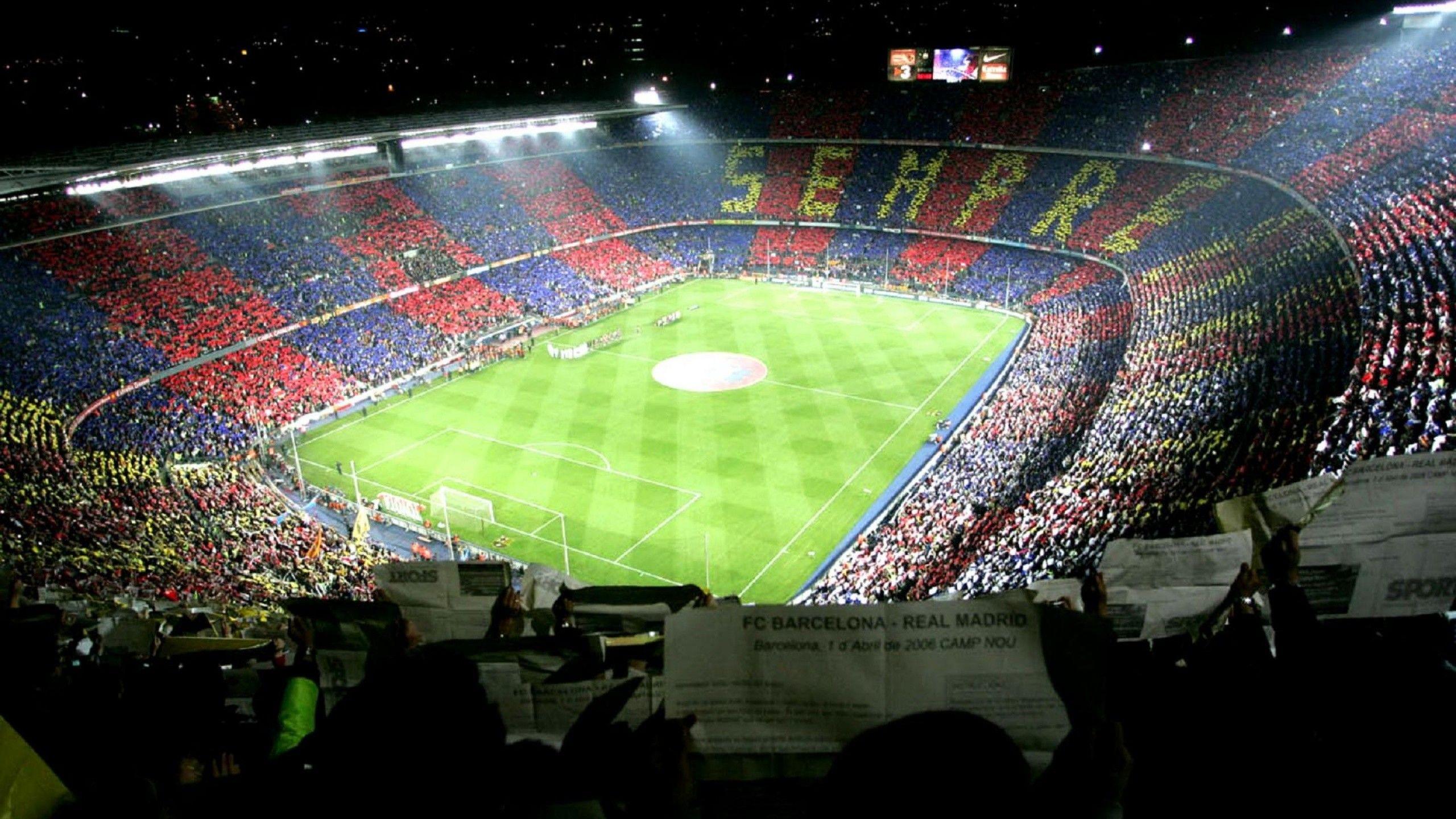 HD wallpaper: FC Barcelona Camp Nou Stadium, green football stadium, Sports  | Wallpaper Flare