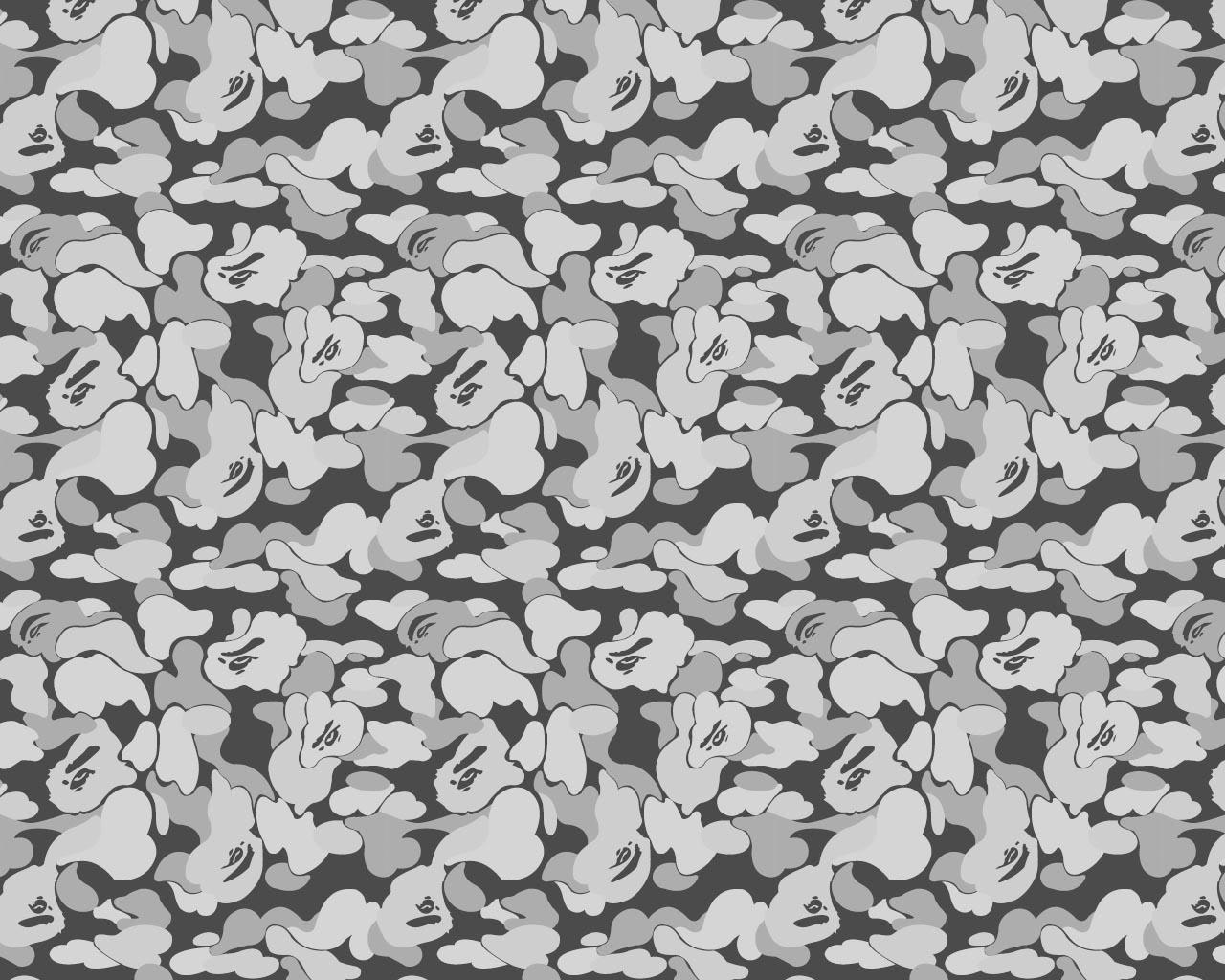 1280x1024 White And Gray Bape Computer Wallpaper