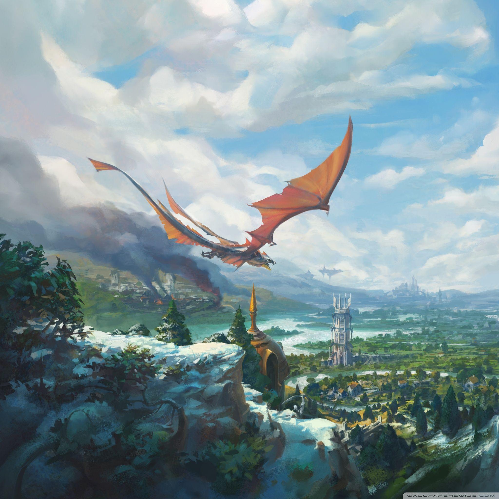 2048x2048 RuneScape Temple Knight, Dragon ❤ 4K HD Desktop Wallpaper