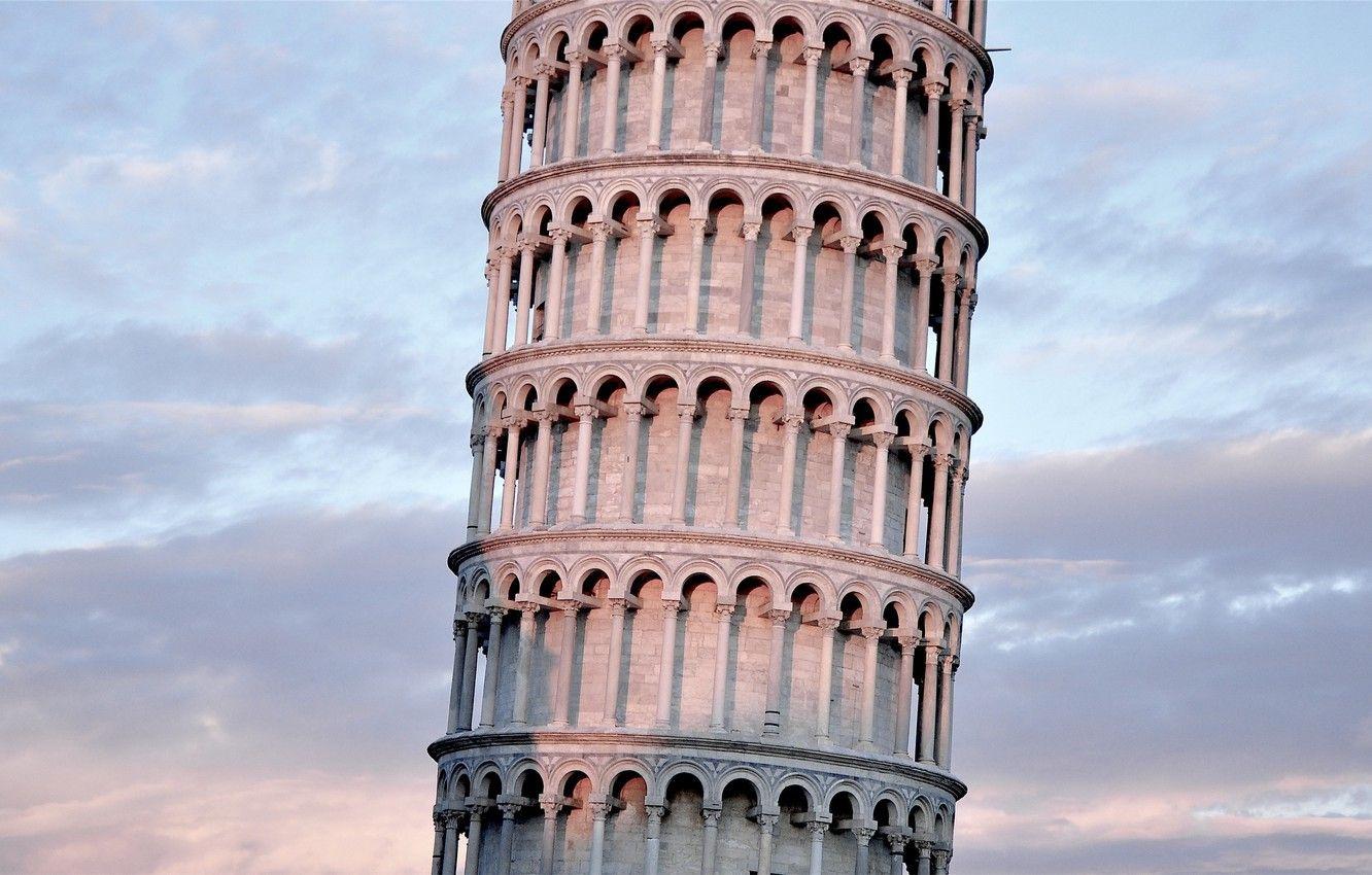 1332x850 Wallpaper tower, tilt, Italy, Pisa, The leaning tower of Pisa image for desktop, section город