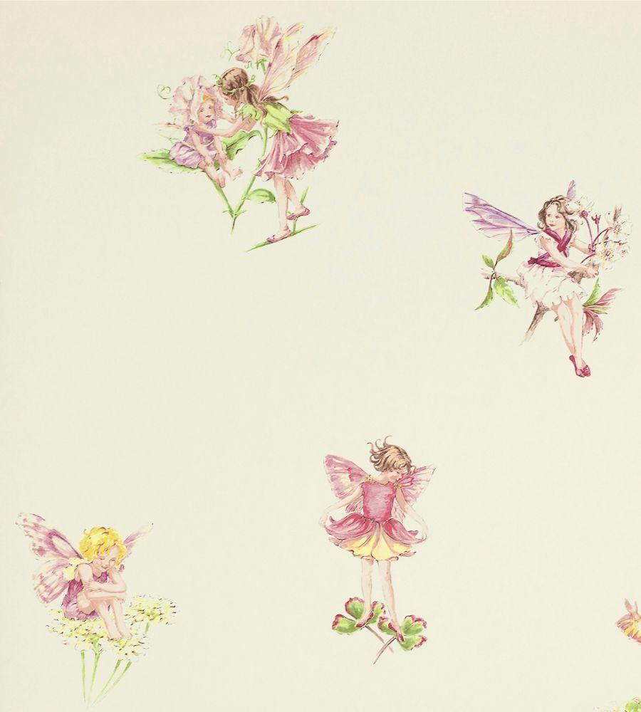 900x1000 Flower Fairies Wallpaper by Jane Churchill. Fairy wallpaper, Flower fairies, Girls room wallpaper