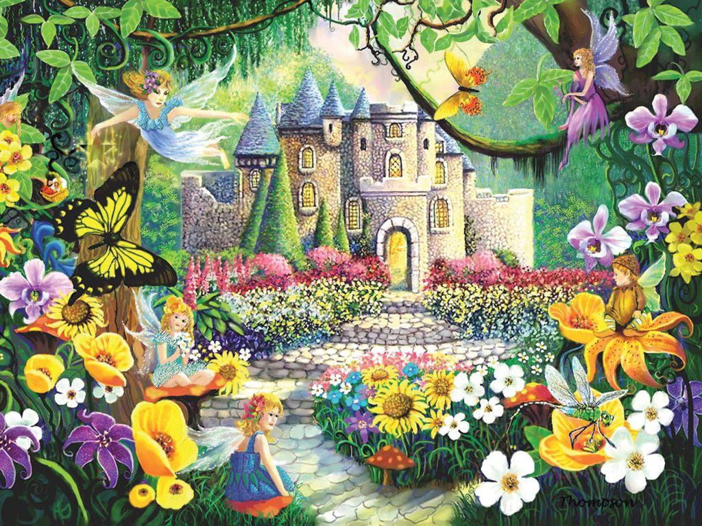 Garden Fairies Wallpaper