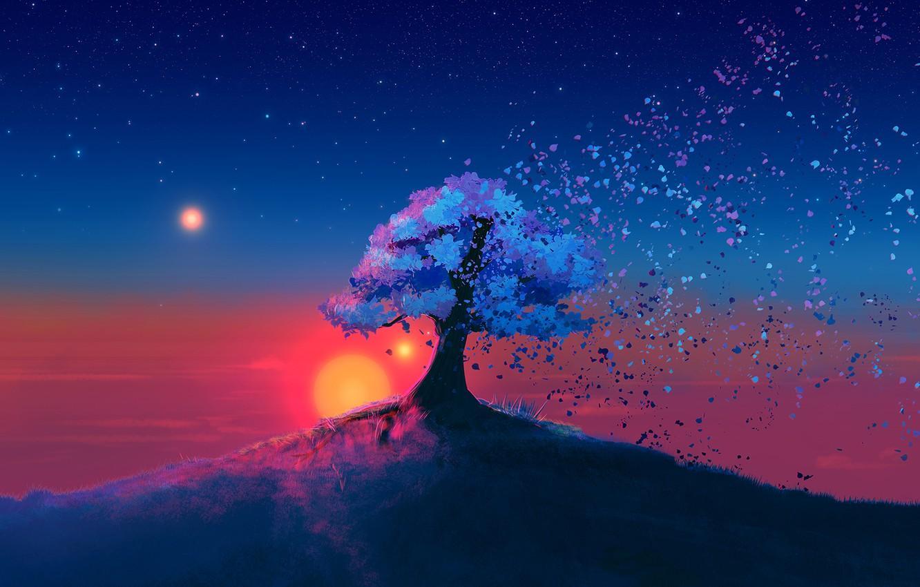 1332x850 Dusk Art Wallpaper