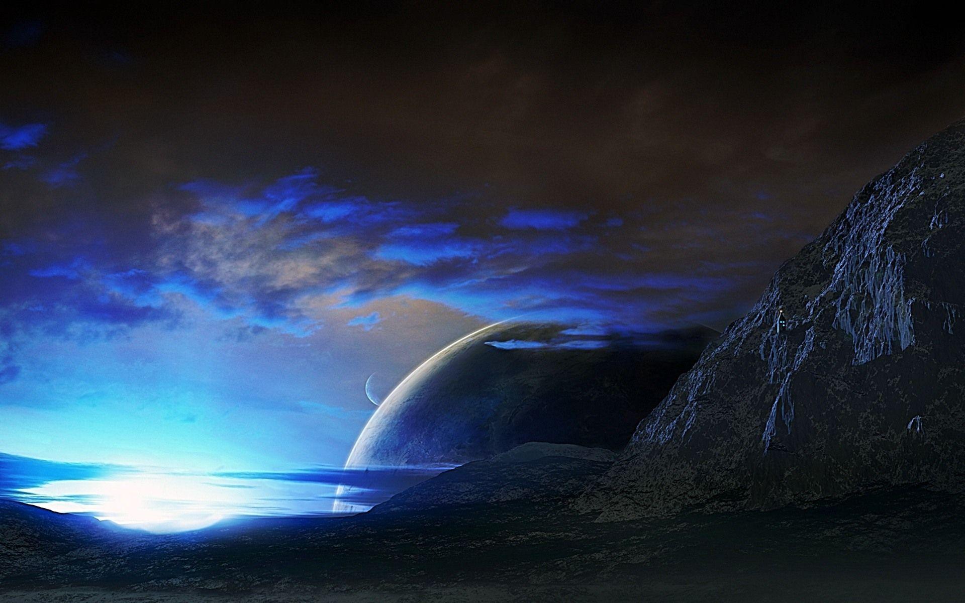 1920x1200 Blue Fantasy Wallpaper