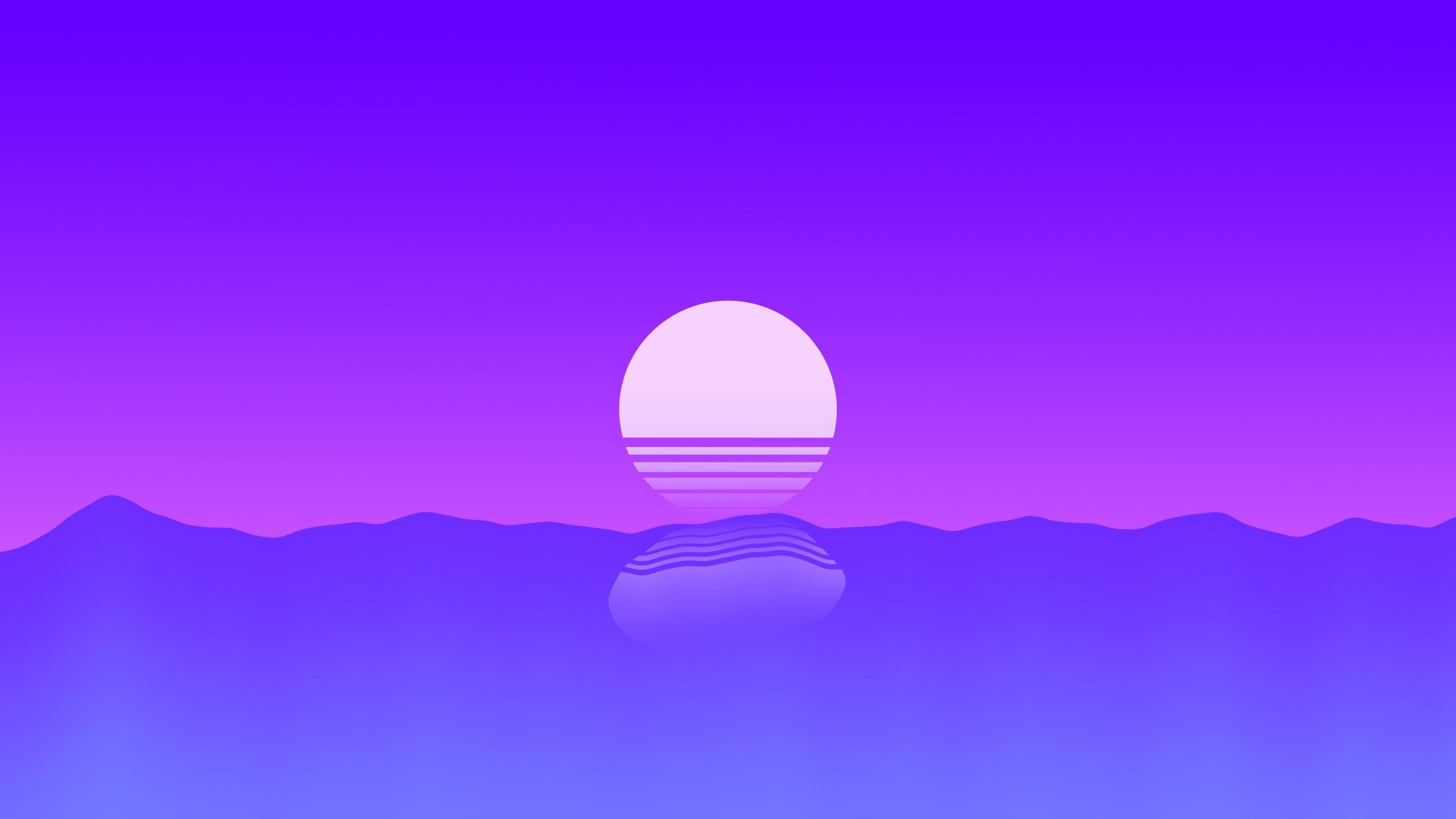 3840x2160 Wallpaper 4k Sunset Outrun Minimalism 4k 4k Wallpaper, Artist Wallpaper, Artwork Wallpaper, Digital Art Wallpaper, Hd Wallpaper, Minimalism Wallpaper, Minimalist Wallpaper, Sunset Wallpaper