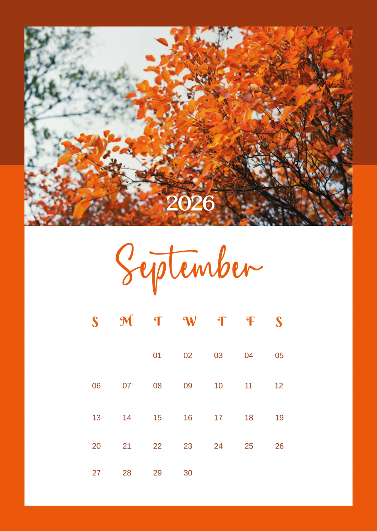 1200x1691 Free September 2026 Mid Autumn Calendar Template To Edit Online