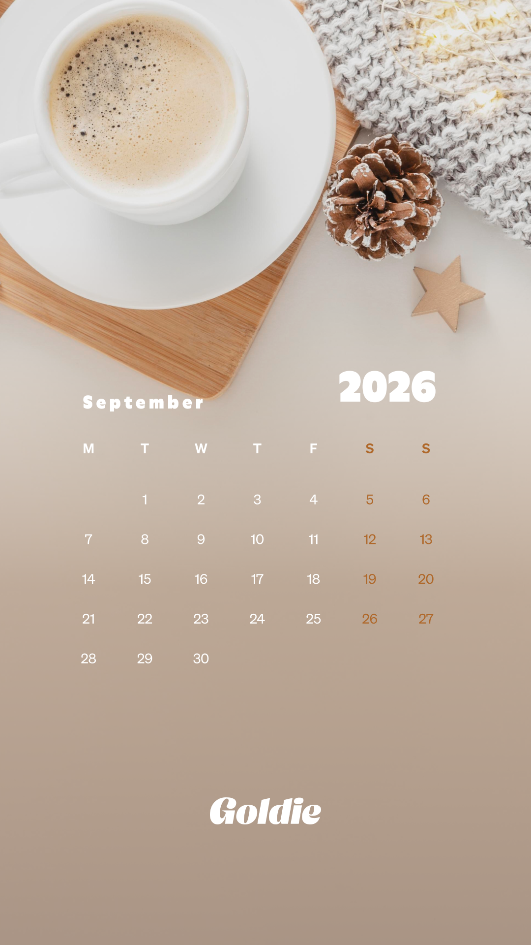 1080x1920 Free September 2026 Wallpaper Calendars