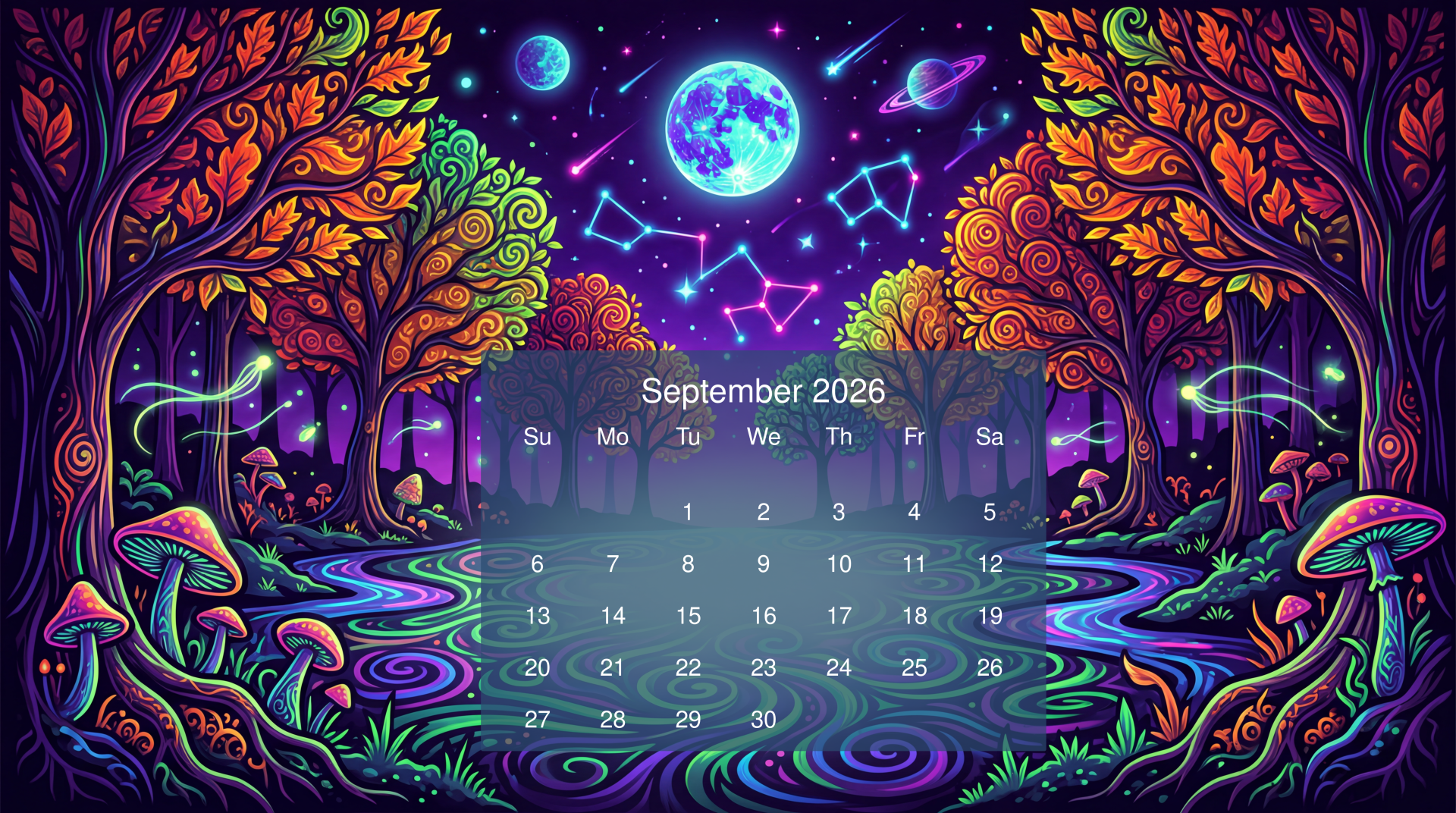 1920x1072 Download September 2026 Calendar 4k Ultra HD Wallpaper