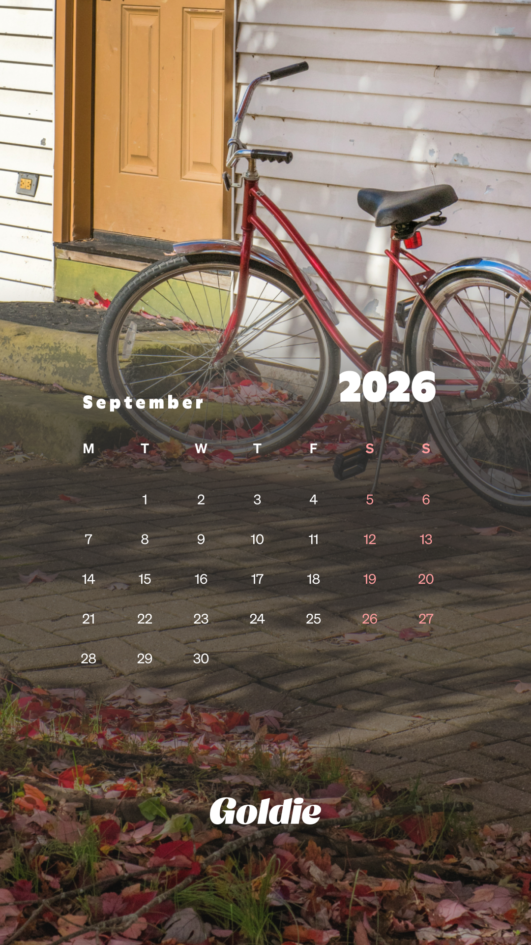 1080x1920 Free September 2026 Wallpaper Calendars